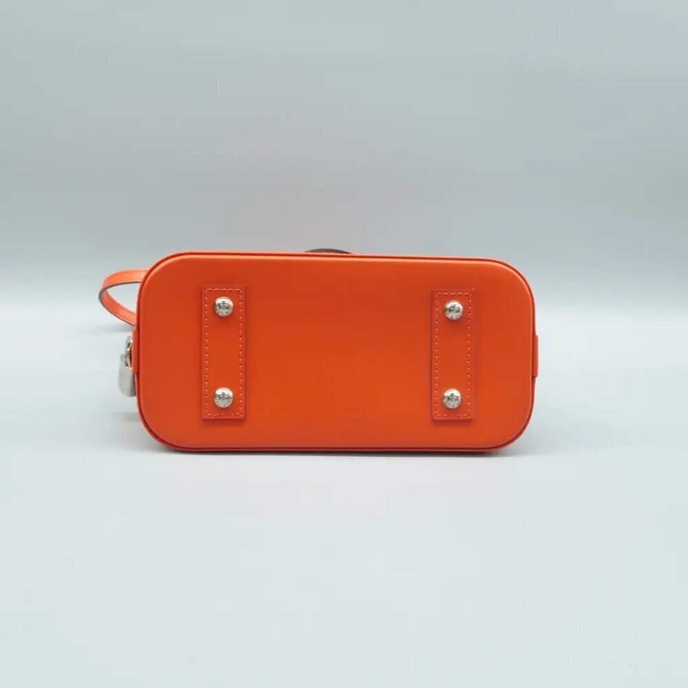 100% Authentic Louis Vuitton Alma BB Orange EPI Leather Satchel 824-06124 - Picture 5 of 12